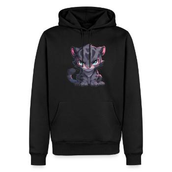 Panthers Panther - Männer Premium Bio Hoodie - Schwarz - Vorne - Nico (187cm)