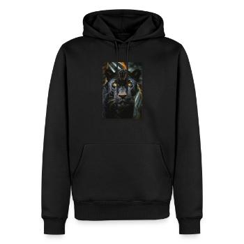 Panthers Panther - Männer Premium Bio Hoodie - Schwarz - Vorne - Nico (187cm)