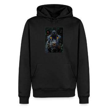 Panthers Panther - Männer Premium Bio Hoodie - Schwarz - Vorne - Nico (187cm)