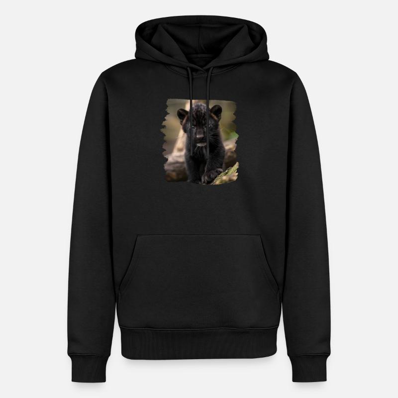 Panthères Panthère - Sweat à capuche Premium bio Homme - noir