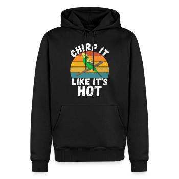 Cadeau de perruche - Sweat à capuche Premium bio Homme - noir - Devant - Nico (187cm)