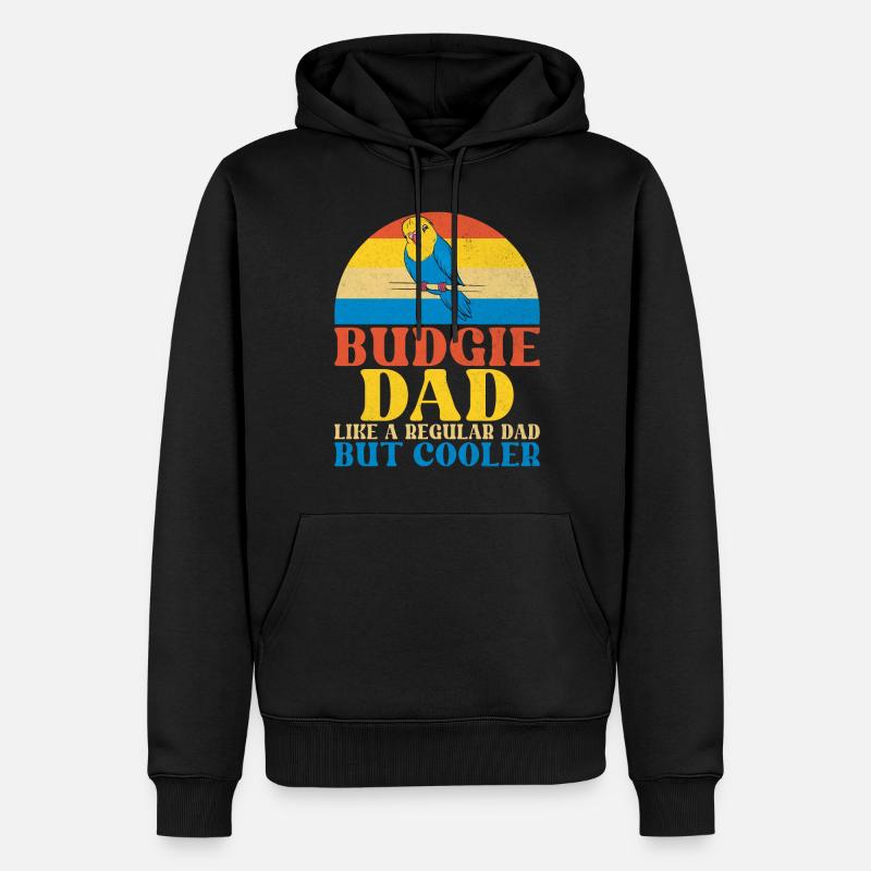 Budgie Gift - Men’s Premium Organic Hoodie - black