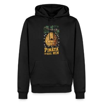 Pinata pour les vrais hommes - Sweat à capuche Premium bio Homme - noir - Devant - Nico (187cm)