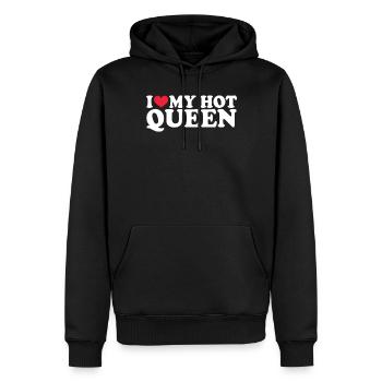 Girlfriend Freundin Beziehung Couple Liebe Pärchen - Männer Premium Bio Hoodie - Schwarz - Vorne - Nico (187cm)