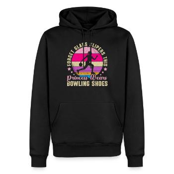Bowling Girl Funny Ladies Team Bowler Sport - Männer Premium Bio Hoodie - Schwarz - Vorne - Nico (187cm)