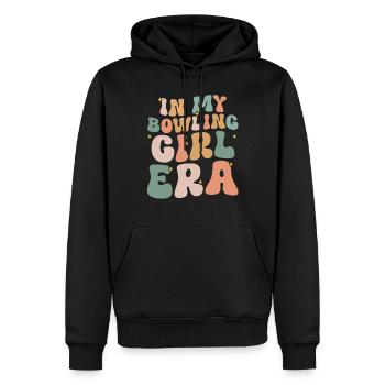 Bowling Girl Funny Ladies Team Bowler Sport - Männer Premium Bio Hoodie - Schwarz - Vorne - Nico (187cm)
