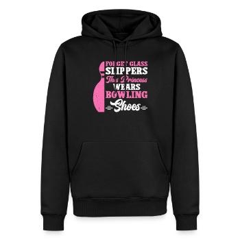 Bowling Girl Funny Ladies Team Bowler Sport - Männer Premium Bio Hoodie - Schwarz - Vorne - Nico (187cm)
