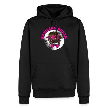 Bowling Girl Funny Ladies Team Bowler Sport - Männer Premium Bio Hoodie - Schwarz - Vorne - Nico (187cm)