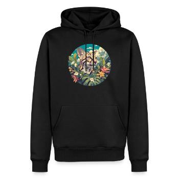 Ocelots Ocelot - Men’s Premium Organic Hoodie - black - Front - Nico (187cm)
