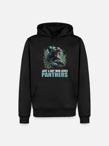 Panthers Panther - Männer Premium Bio Hoodie - Schwarz