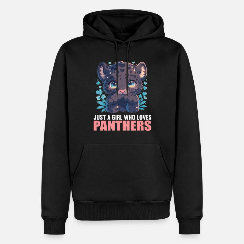 Panthers Panther - Männer Premium Bio Hoodie - Schwarz