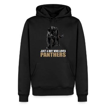 Panthers Panther - Männer Premium Bio Hoodie - Schwarz - Vorne - Nico (187cm)