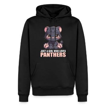 Panthers Panther - Männer Premium Bio Hoodie - Schwarz - Vorne - Nico (187cm)