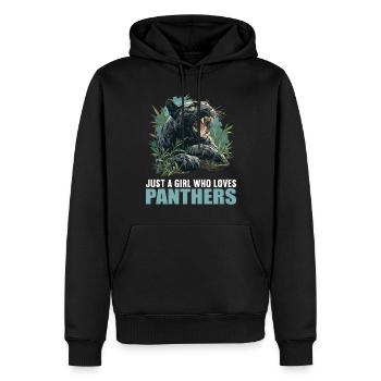Panthers Panther - Männer Premium Bio Hoodie - Schwarz - Vorne - Nico (187cm)