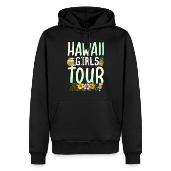 Hawaii Girls Tour - Männer Premium Bio Hoodie - Schwarz - Vorne - Nico (187cm)