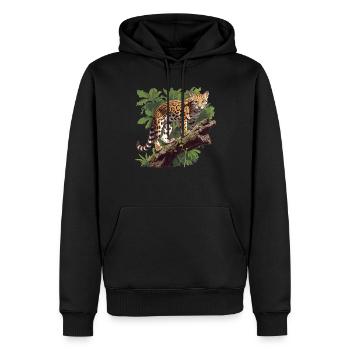 Ocelots Ocelot - Men’s Premium Organic Hoodie - black - Front - Nico (187cm)