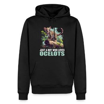 Ocelots Ocelot - Men’s Premium Organic Hoodie - black - Front - Nico (187cm)