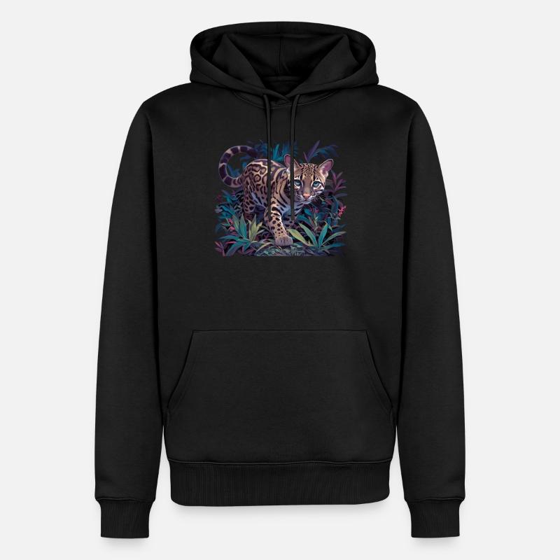 Ocelots Ocelot - Sweat à capuche Premium bio Homme - noir