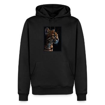 Ocelots Ocelot - Men’s Premium Organic Hoodie - black - Front - Nico (187cm)