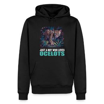 Ocelots Ocelot - Men’s Premium Organic Hoodie - black - Front - Nico (187cm)