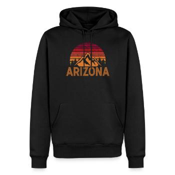 Arizona State Sedona Phoenix Grand Canyon AZ - Männer Premium Bio Hoodie - Schwarz - Vorne - Nico (187cm)