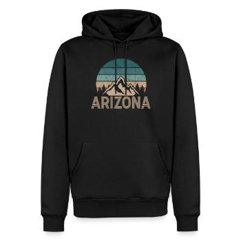 Arizona State Sedona Phoenix Grand Canyon AZ - Männer Premium Bio Hoodie - Schwarz - Vorne - Nico (187cm)