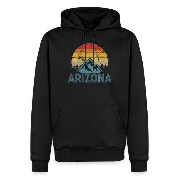 Arizona State Sedona Phoenix Grand Canyon AZ - Männer Premium Bio Hoodie - Schwarz - Vorne - Nico (187cm)