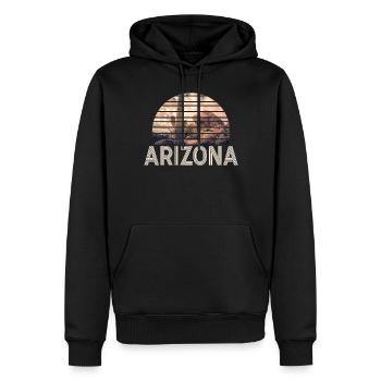 Arizona State Sedona Phoenix Grand Canyon AZ - Männer Premium Bio Hoodie - Schwarz - Vorne - Nico (187cm)