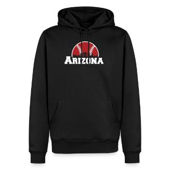État de l’Arizona, Sedona, Phoenix, Grand Canyon, Arizona - Sweat à capuche Premium bio Homme - noir - Devant - Nico (187cm)