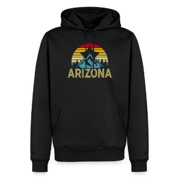 Arizona State Sedona Phoenix Grand Canyon AZ - Männer Premium Bio Hoodie - Schwarz - Vorne - Nico (187cm)