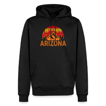 Arizona State Sedona Phoenix Grand Canyon AZ - Männer Premium Bio Hoodie - Schwarz - Vorne - Nico (187cm)
