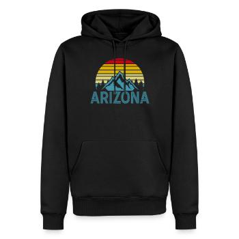 Arizona State Sedona Phoenix Grand Canyon AZ - Männer Premium Bio Hoodie - Schwarz - Vorne - Nico (187cm)