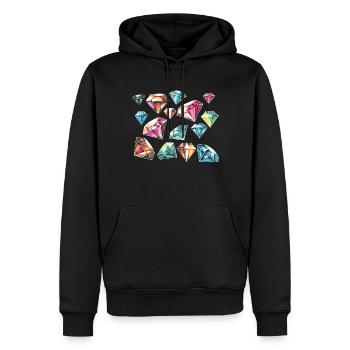 Accessoires pour Diamond Art Diamond Painter - Sweat à capuche Premium bio Homme - noir - Devant - Nico (187cm)