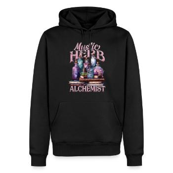 Apotheker Kräutersammler Mystic Herb Alchemist - Männer Premium Bio Hoodie - Schwarz - Vorne - Nico (187cm)