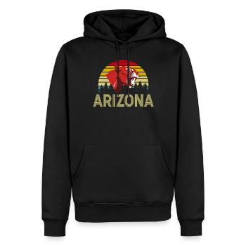 Arizona State Sedona Phoenix Grand Canyon AZ - Männer Premium Bio Hoodie - Schwarz - Vorne - Nico (187cm)