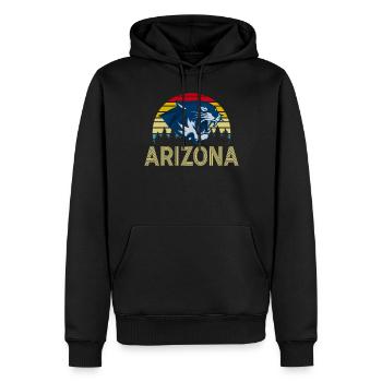Arizona State Sedona Phoenix Grand Canyon AZ - Männer Premium Bio Hoodie - Schwarz - Vorne - Nico (187cm)