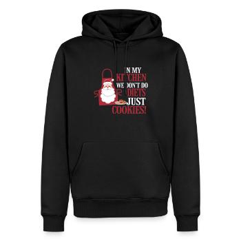Christmas Time Cookies Gingerbread Baking - Men’s Premium Organic Hoodie - black - Front - Nico (187cm)