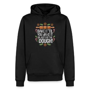Christmas Time Cookies Gingerbread Baking - Men’s Premium Organic Hoodie - black - Front - Nico (187cm)