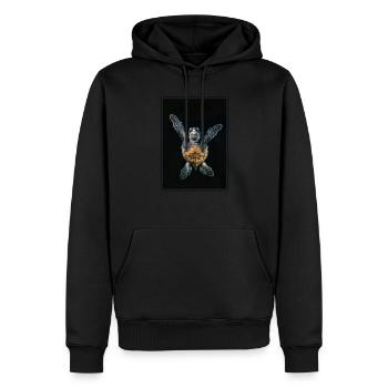 Tortue de mer Meeresschildkröten Meeresschildkröte - Sweat à capuche Premium bio Homme - noir - Devant - Nico (187cm)