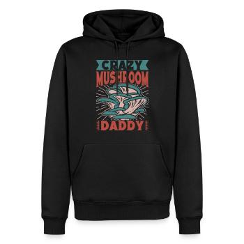 Mushroom Foraging Hunter Crazy Mushroom Daddy - Männer Premium Bio Hoodie - Schwarz - Vorne - Nico (187cm)