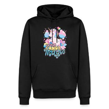 Zuckerwatte Cotton Candy Magic - Männer Premium Bio Hoodie - Schwarz - Vorne - Nico (187cm)