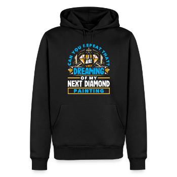 Accessoires pour Diamond Art Diamond Painter - Sweat à capuche Premium bio Homme - noir - Devant - Nico (187cm)