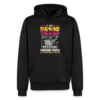 Accessoires pour Diamond Art Diamond Painter - Sweat à capuche Premium bio Homme - noir - Devant - Nico (187cm)