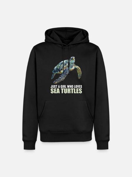 Sea Turtle Meeresschildkröten Meeresschildkröte - Herre Premium økologisk hoodie - sort