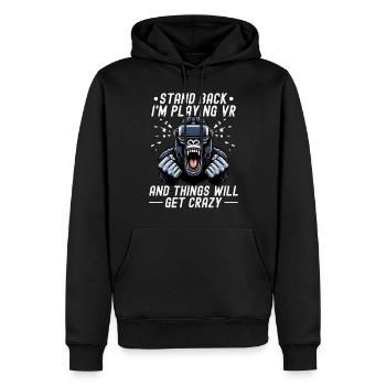 Réalité virtuelle athlète Witzer VR Gamer Casque - Sweat à capuche Premium bio Homme - noir - Devant - Nico (187cm)