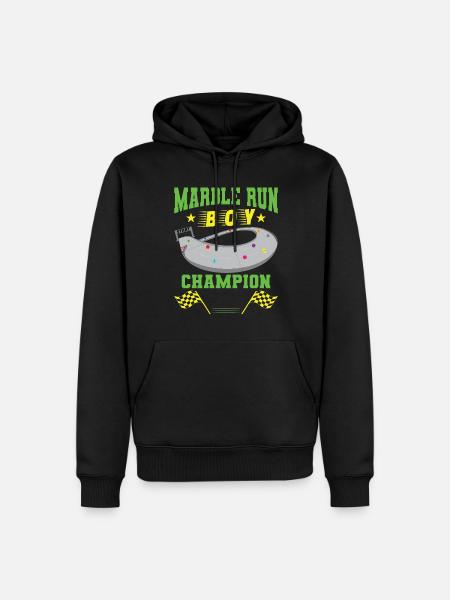 MARBLE RUN BOY - Men’s Premium Organic Hoodie - black