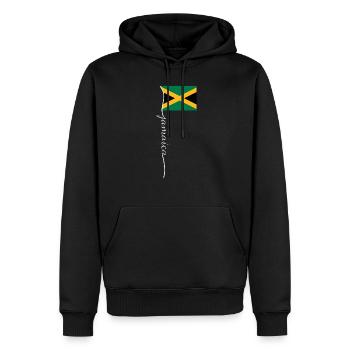 Jamaica Jamaika Rasta Raggea Rastafari Flagge - Männer Premium Bio Hoodie - Schwarz - Vorne - Nico (187cm)