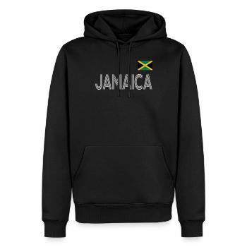 Jamaica Jamaika Rasta Raggea Rastafari Flagge - Männer Premium Bio Hoodie - Schwarz - Vorne - Nico (187cm)