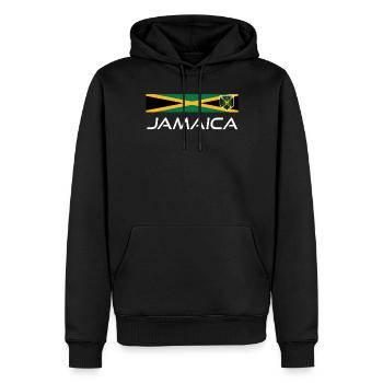 Jamaica Jamaika Rasta Raggea Rastafari Flagge - Männer Premium Bio Hoodie - Schwarz - Vorne - Nico (187cm)