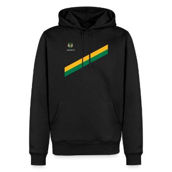 Jamaica Jamaika Rasta Raggea Rastafari Flagge - Männer Premium Bio Hoodie - Schwarz - Vorne - Nico (187cm)